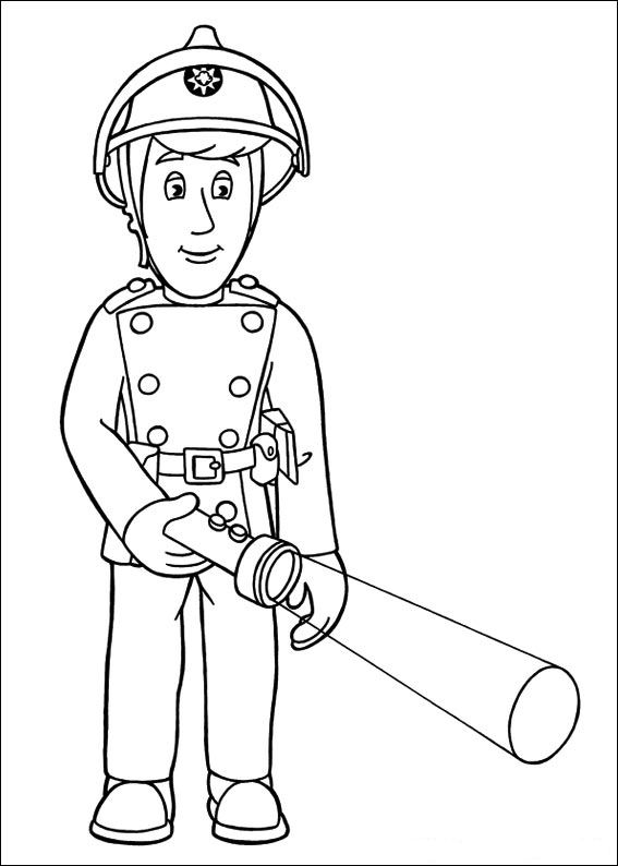 Plansa de colorat cu Pompieri 36 30